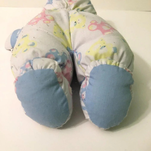 Vintage Baby Doll Plush Rubber Face 11 Inch Tall Puffalump Style Doll - Picture 9 of 16